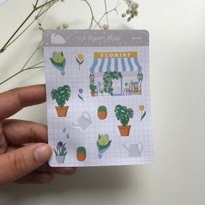 Feuille esthétique d’autocollant de fleuriste