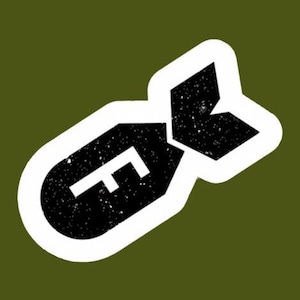 F Bombe Aufkleber von funanduniquecrafts lustig doof kreativ gemacht