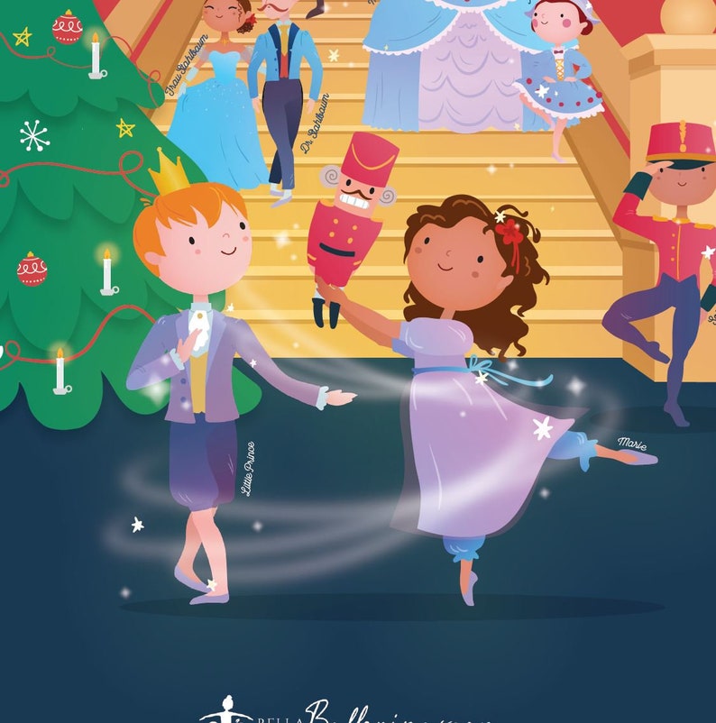 Nutcracker Characters Stage Poster Limited Time Offer Etsy