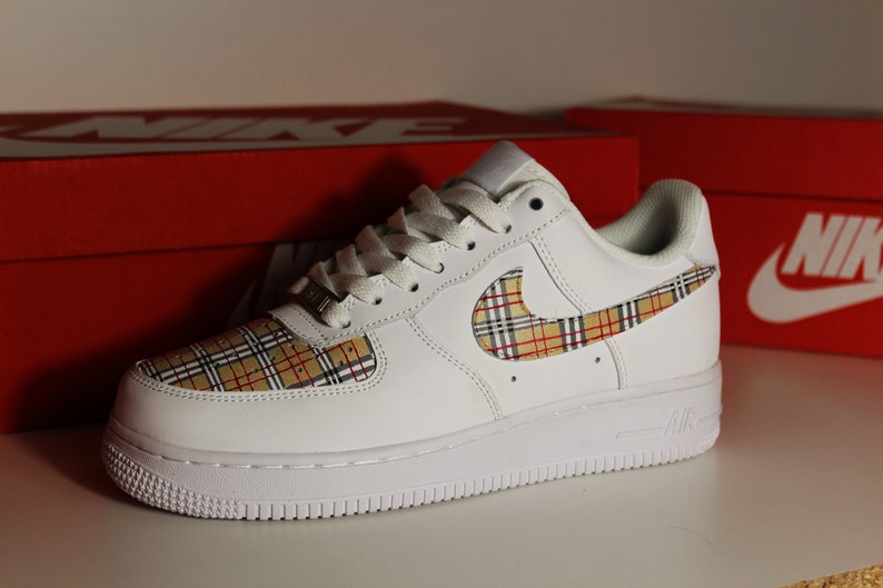 custom air forces burberry