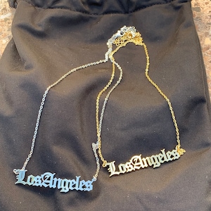 Los Angeles Pendant Link Chain Necklace