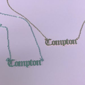 Compton Pendant Link Chain Necklace