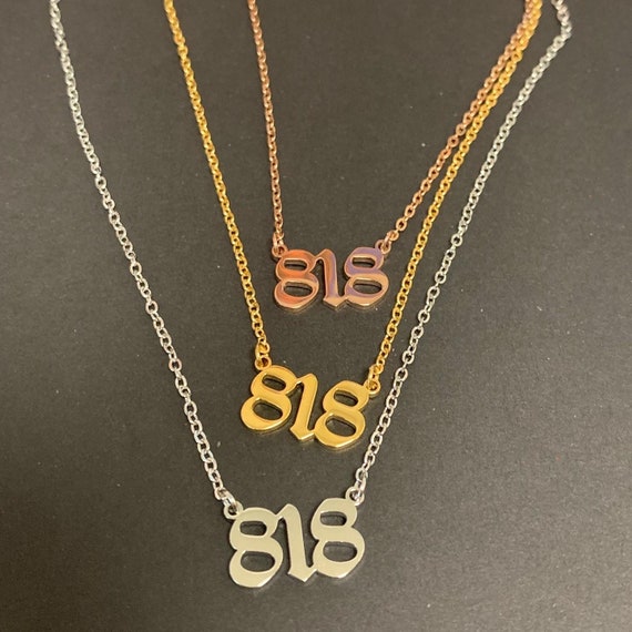 818 Pendant Link Chain Necklace - Etsy 818 Pendant Link Chain Necklace - Etsy