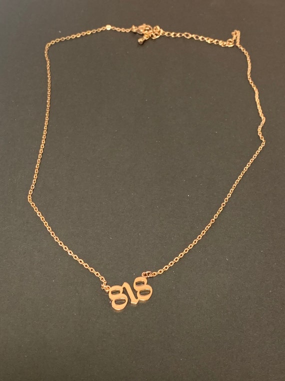 818 Pendant Link Chain Necklace - Etsy 818 Pendant Link Chain Necklace - Etsy