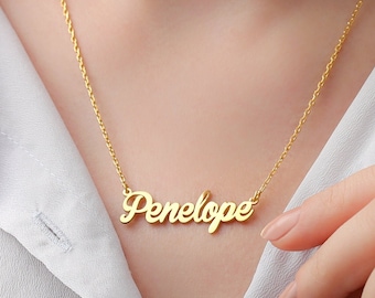 Dainty Sterling Silver Personalized Name Necklace, Custom Jewelry