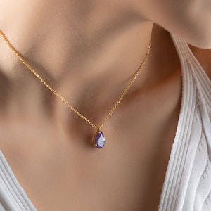 Amethyst Necklace, February Birthstone Necklace, Birthday Gift for Her, Amethyst Stone Jewelry, Birthstone Jewelry, February Birthday Gift