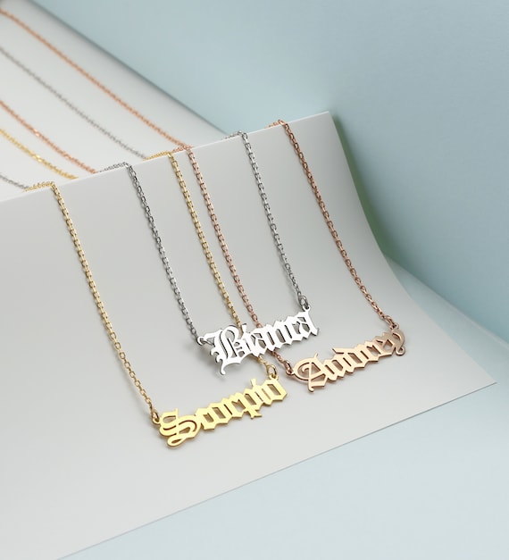 Scorpio nameplate best sale necklace