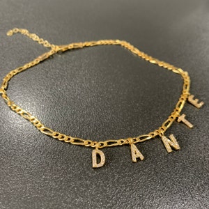 Name Initial Anklet for Women Personalized Name Anklet Custom Initial Ankle Bracelet Gift for Her Girlfriend Mom Best Friend Birthday Summer image 6