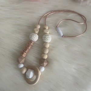 Breastfeeding or carrying necklace to personalize, color of your choice