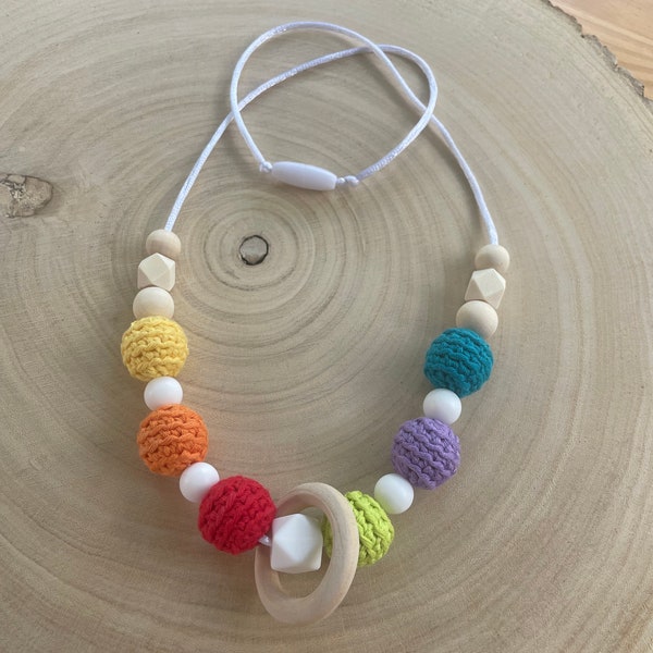 Collier d’allaitement Montessori coton bio