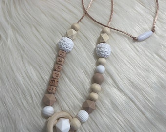 Breastfeeding or carrying necklace to personalize your white and ecru tone