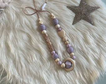 Breastfeeding or carrying necklace to personalize your parma purple