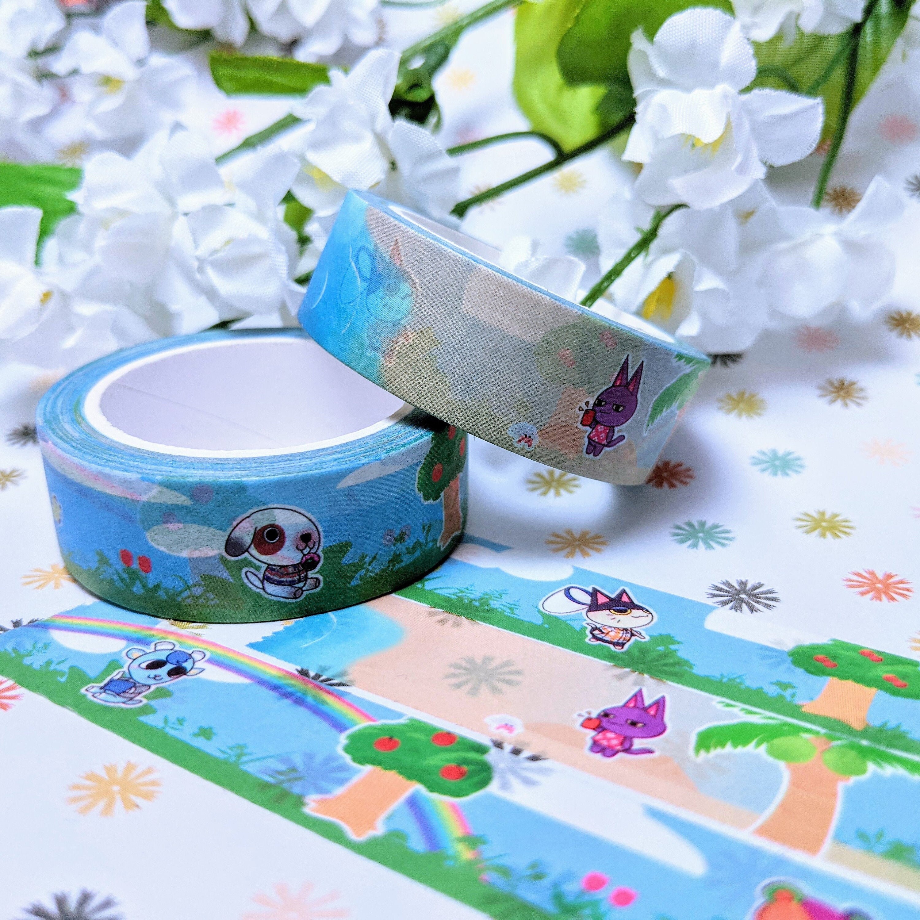 Animal Crossing Lazy Villagers Washi Tape Etsy