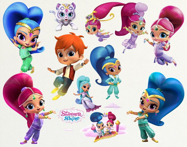 SHIMMER AND SHINE clipart shimmer and shine images shimmer | Etsy