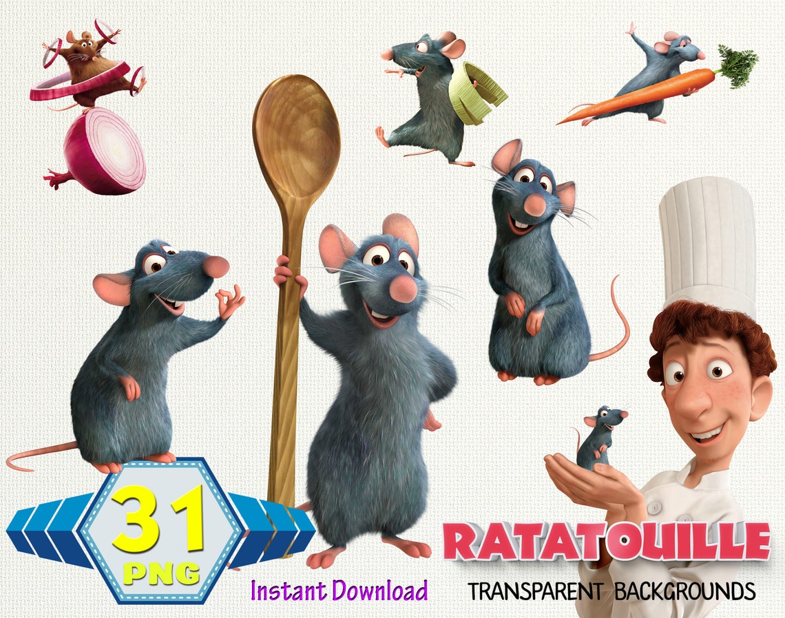 RATATOUILLE clipart ratatouille png ratatouille images | Etsy