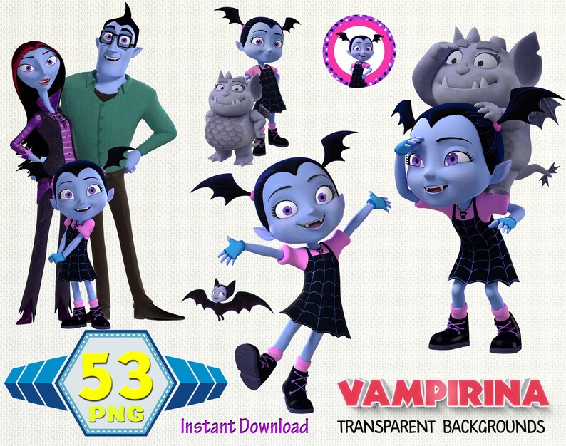 VAMPIRINA clipart Vampirina imagesvampirina pngvampirina | Etsy