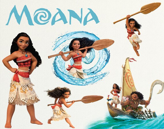 Princess Moana Clipart Princess Moana Images Princess Etsy