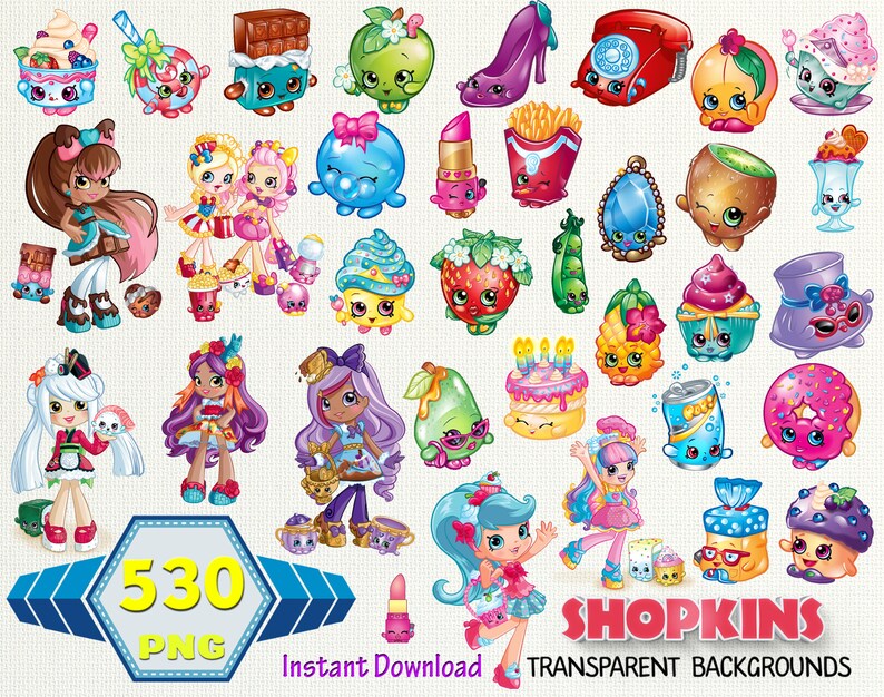SHOPKINS clipart shopkins images shopkins pngshopkins | Etsy