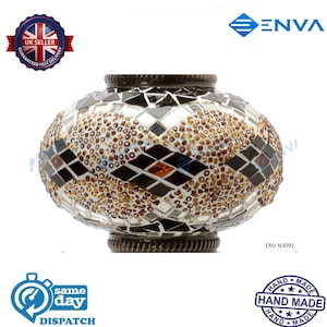 Turkish Moroccan Mosaic Glass Replacement for Table Floor Hanging Ceiling Lamp