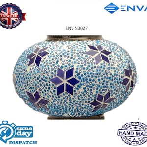 Turkish Moroccan Mosaic Glass Replacement for Table Floor Hanging Ceiling Lamp