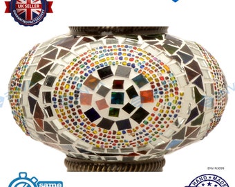 Remplacement du verre mosaïque turco-marocain pour plafonnier suspendu au sol