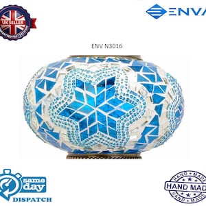Turkish Moroccan Mosaic Glass Replacement for Table Floor Hanging Ceiling Lamp