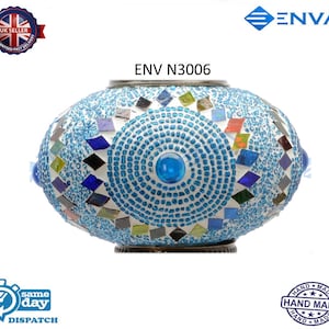 Turkish Moroccan Mosaic Glass Replacement for Table Floor Hanging Ceiling Lamp