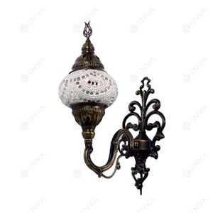 Applique Murale Turque - Applique Murale Mosaïque Turc Marocaine Faite à la Main - Ampoule LED Gratuite