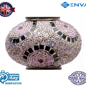 Turkish Moroccan Mosaic Glass Replacement for Table Floor Hanging Ceiling Lamp