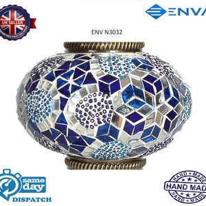 Turkish Moroccan Mosaic Glass Replacement for Table Floor Hanging Ceiling Lamp