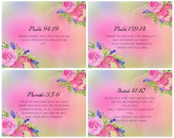 Scripture memorization cards | Scripture cards printable | Scripture note cards