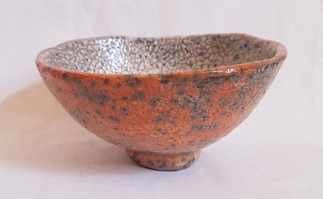 Red Raku Open Teabowl - Etsy