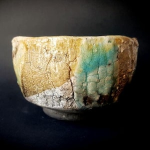 Teabowl chawan,matcha, raku firing.