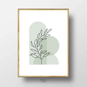 Neutral Wall Decor Instant Download Prints Leaf Art Prints - Etsy