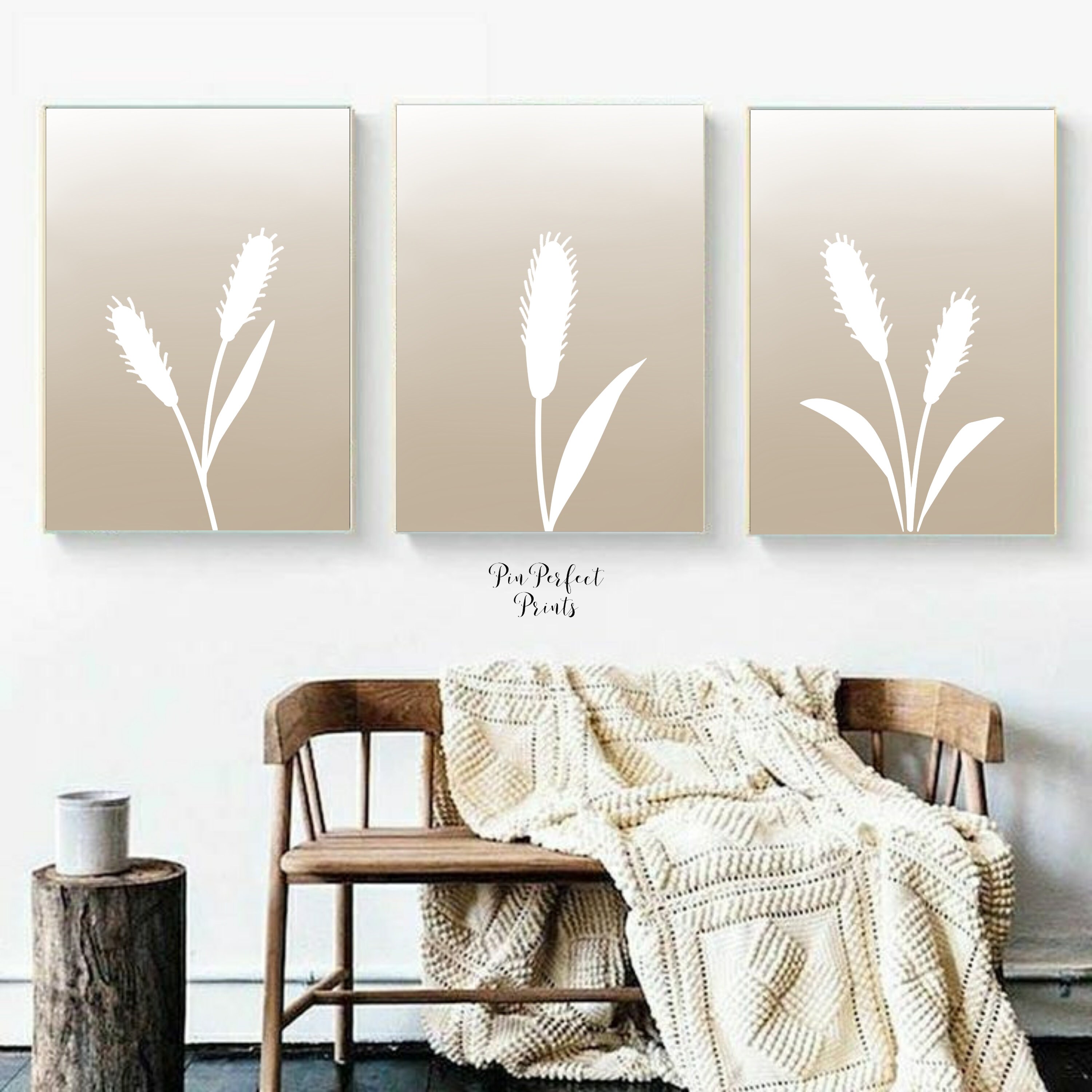 Neutral wall decor Instant Download Prints Floral Art Etsy