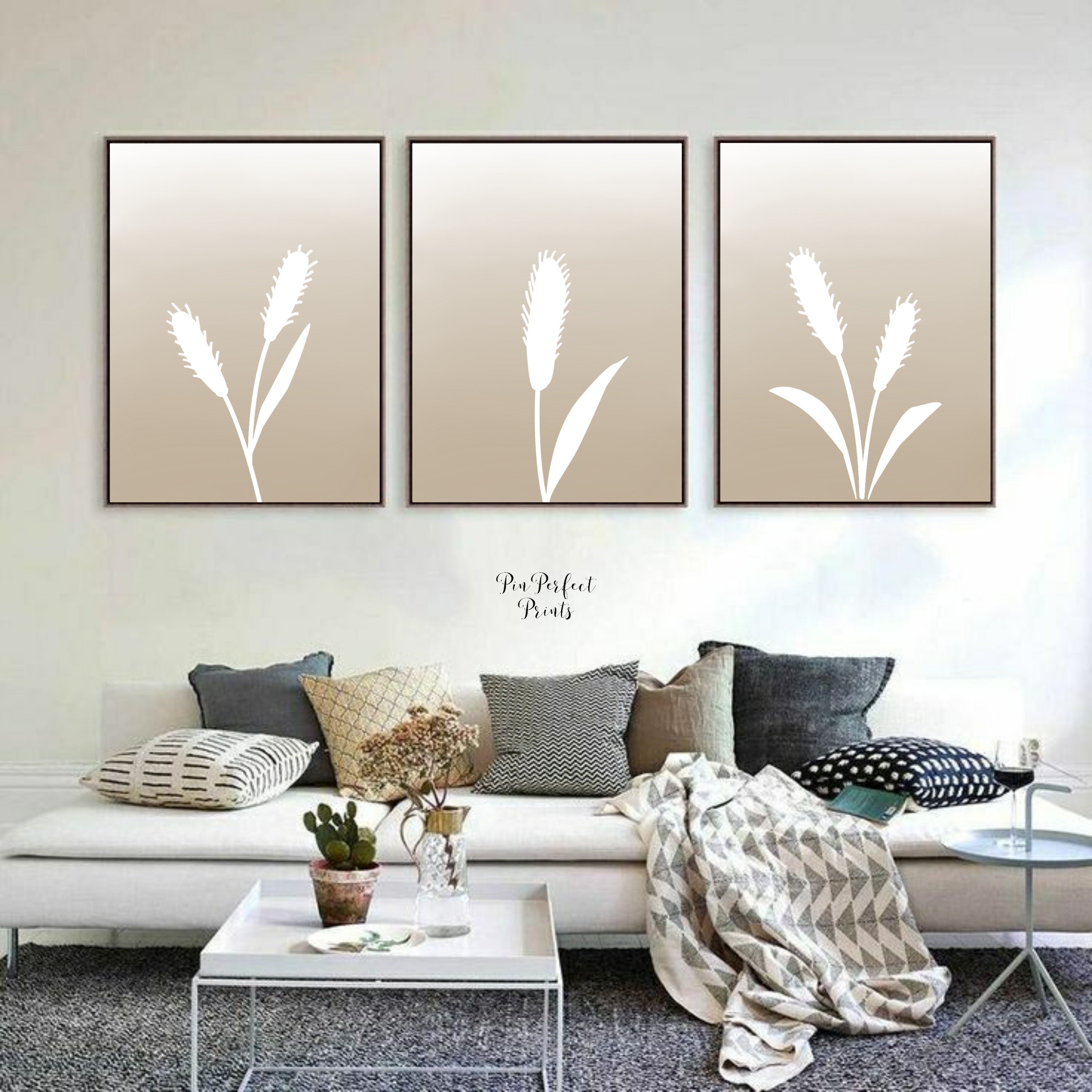 Neutral wall decor Instant Download Prints Floral Art Etsy