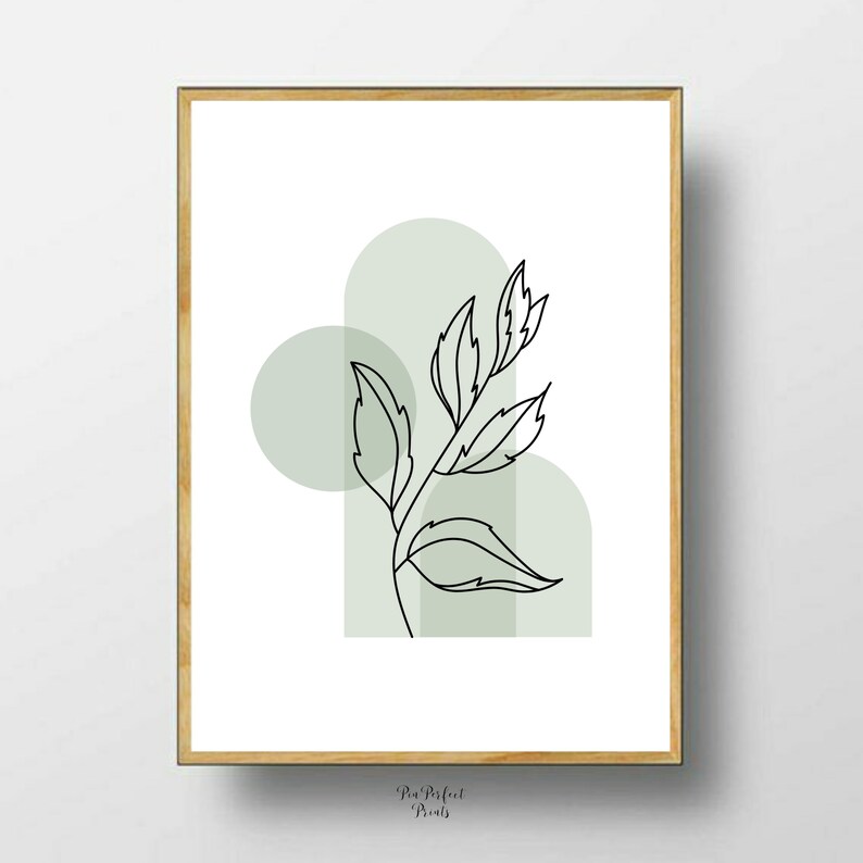 Neutral Wall Decor Instant Download Prints Leaf Art Prints - Etsy