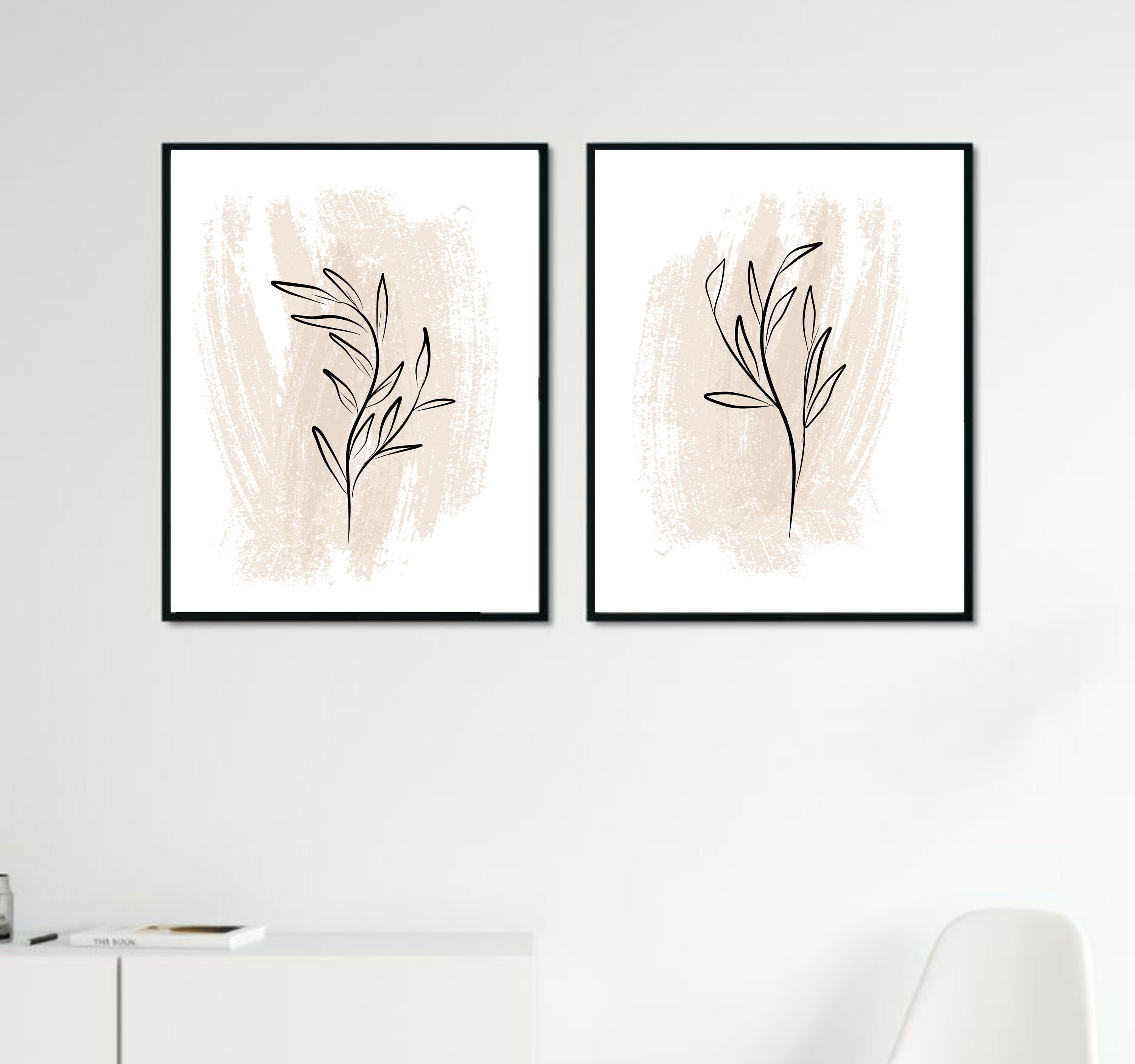 Neutral wall decor Instant Download Prints Botanical Art Etsy