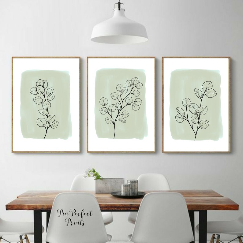 Sage green prints Neutral wall decor Instant Download | Etsy