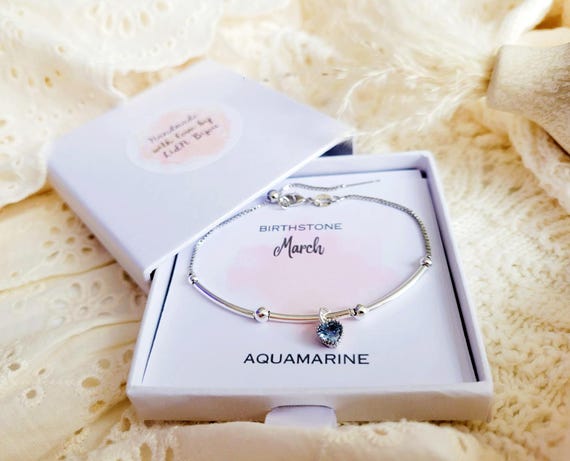 Personalized Birthstone Bracelet Birthday Gift, Birthstone Adjustable Bracelet, Personalized Gift For Women, Mothers Day Gift for Her