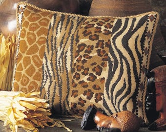 Tapestry Needlepoint Kit - Wildlife - Premium Tapestry Kit Cushion Front - Glorafilia - animal print