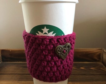 Steampunk Herz Kaffee Cozies