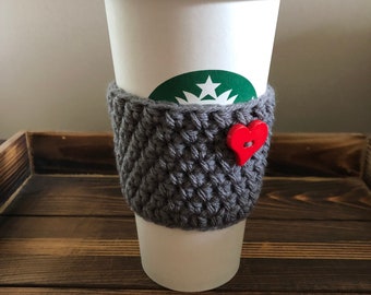 Rotes Herz Kaffee Cozies