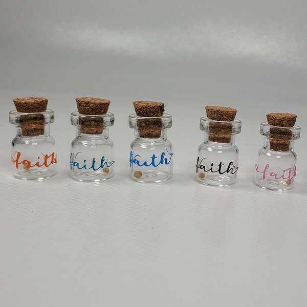 Faith Jars, New Christian, Reminder of Faith, Encouragement, Support, Inspiration, Comfort, Reassurance