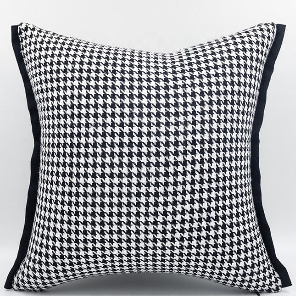 Houndstooth Pillow Etsy