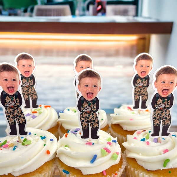 Cupcake Toppers | Stockente Entenjagd Geburtstag | eine Glücksente | Cupcake Dekoration | Erster Geburtstag | 1 Geburtstag | Enten-Party-Thema |