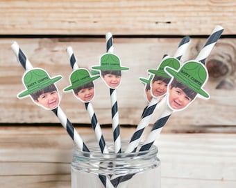 Camp Straws | Drinking Straws | Camp Birthday | Camping Birthday Party | Happy Camper | Party Decorations | Decor | One Happy Camper | Bach