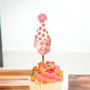 Strawberry Cupcake Toppers | Strawberry Birthday | Berry First birthday | Sweet One | Strawberry Party Decorations | Party Supplies