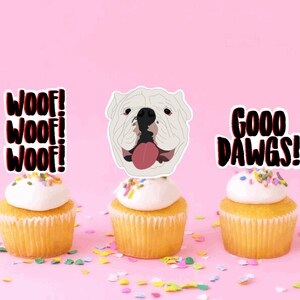 uga cupcake toppers