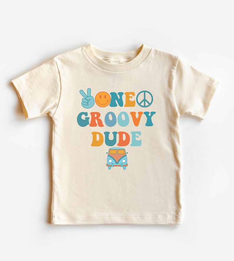 One Groovy Dude Birthday Shirt Smiley Shirt Toddler - Etsy